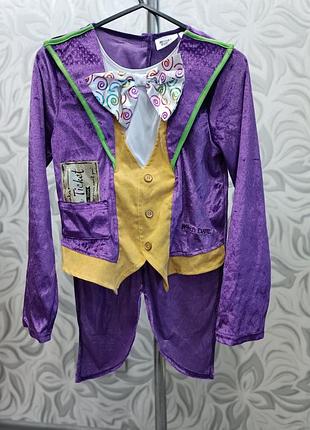Костюм верх виллы вонка шоколадная фабрика willy wonka the chocolate factory на возраст 9-10 лет