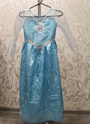 Костюм карнавальний сукня принцеса ельза холодне серце крижане серце frozen на вік 7-8 років