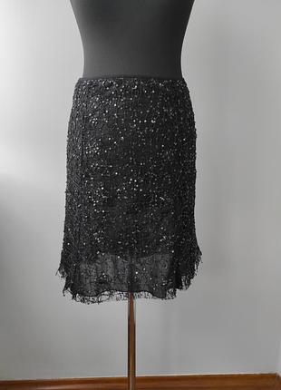 Вечерняя шикарная юбка с пайетками 10 р от emporio armani италия