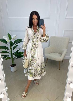 Брендова сукня квітковий принт