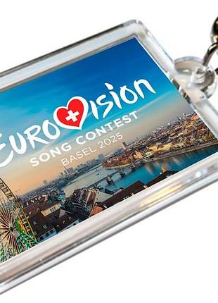 Брелки для ключей акриловые с кольцом apriori 5 шт , евровидение 2025,  «eurovision 2025» , музыка ,швейцария