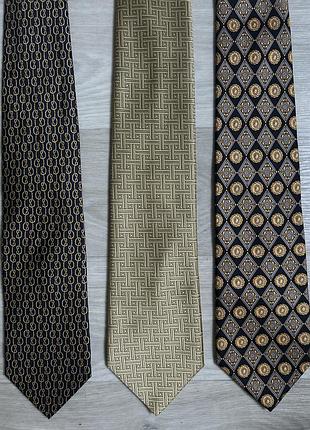 Краватки набір marks&spenser st.michael tie rack шовк чорна золота широка