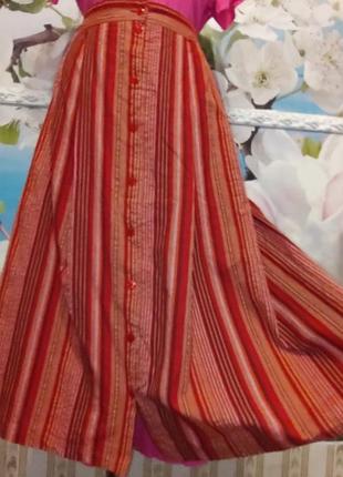 Пышная юбка впереди на пуговицах 100 % хлопок 20 р.