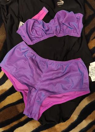 Яскравий неоновий купальник