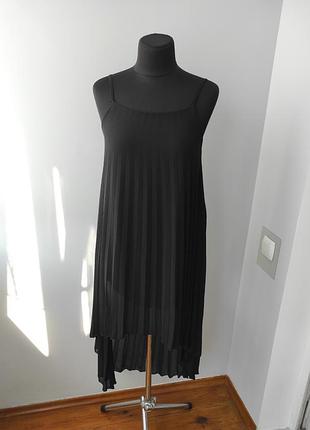 Платье сарафан плиссе со шлейфом 12 р от adele altman
