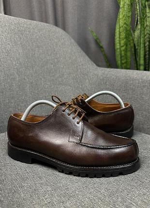 Фірмові шкіряні туфлі дербі ludwig reiter norweger