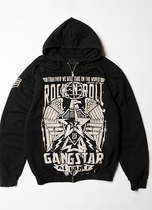 Rock-n-roll gangstar alliance zip hoodie rock heavy metal [kmh016380]