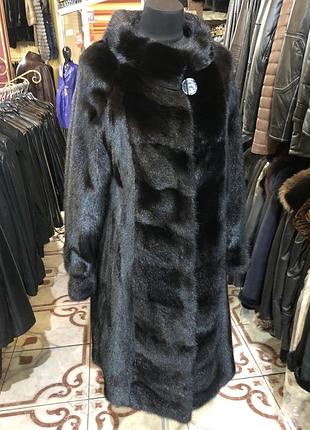 Оригінальна норкова шуба 100см