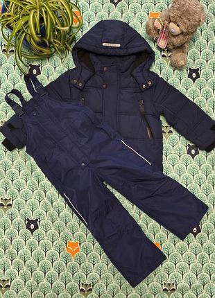 Зимовий комбінезон куртка штани на хлопчика 3-4 роки