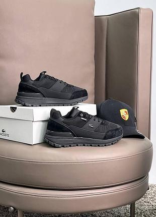 Чоловічі кросівки lacoste urban breaker gtx all black