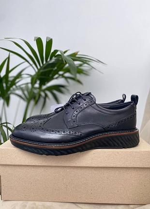 Туфли кожаные оригинал ecco st.1 hybrid 836424 гг.40