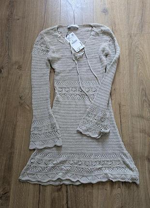 В'язана сукня zara 4
