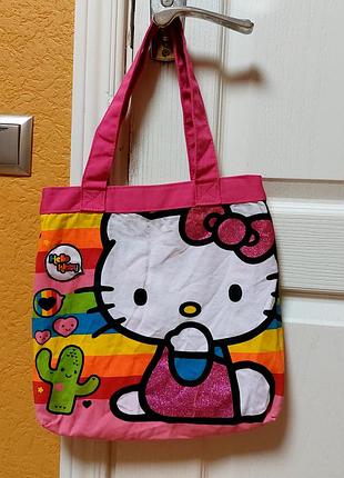 Сумка шоппер  hello kitty  оригинал