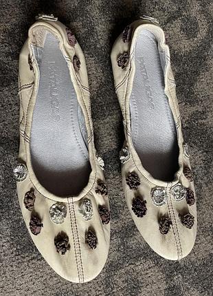 Шкіряні балетки