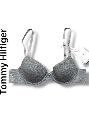 Бюстгальтер tommy hilfiger новый серый меланж