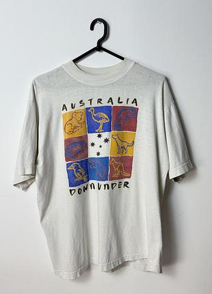 Вінтажна футболка australia vintage t-shirt 90 merch мерч