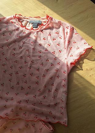 Костюм рожевий сітка primark