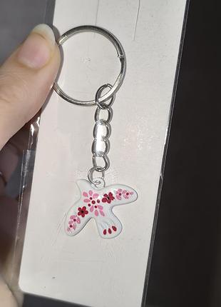 Невероятно красивый брелок голубь голубика