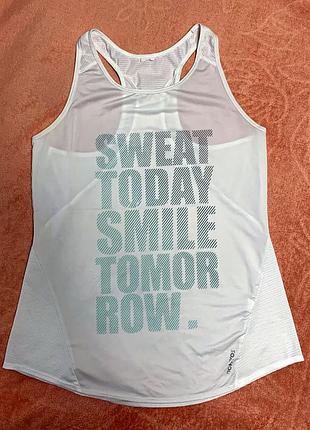 Жіноча дихаюча швидкосохнуча майка біла