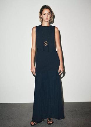 Комбинированное трикотажное платье