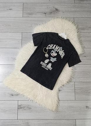 Удлиненная футболка туника на 5 лет 110 см из минни