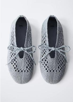 Балетки вʼязані гачком