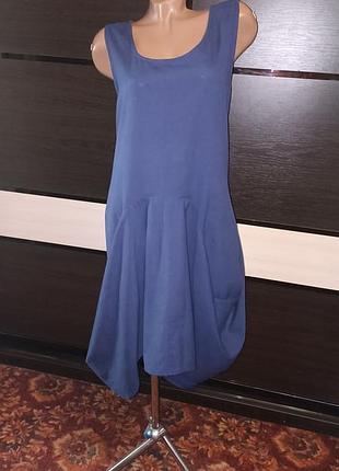 Лляне літнє плаття