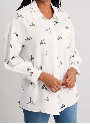 Рубашка с принтом песики