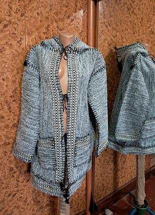 Теплая кофта с капюшоном 56 размер