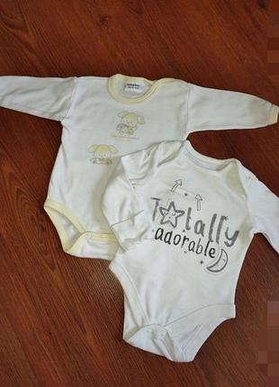 Бодик с длинными рукавами на 0-3 мес. бодики на мальчик. боди