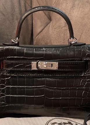 Сумка келі міні ,крокодил під рептилію