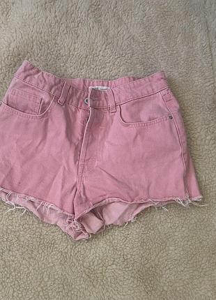 Розовые шорты от zara размер 38