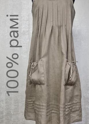 Платье миди с рами 100%
 размер s  mark o'polo