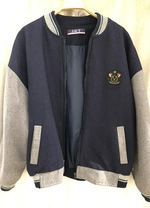 Бомбер з натуральної тканини