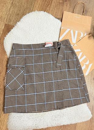 Спідниця у клітинку нова 4