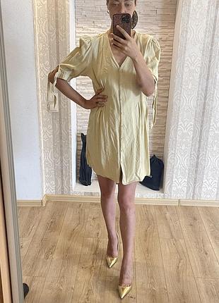 Сукня лену, льняна сукня, сукня з натуральної тканини.