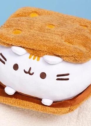 Кот пушин сэндвич 15 см мягкая игрушка cat pusheen плюшевый