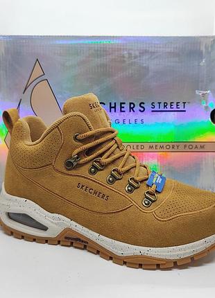 Кожаные ботинки кроссовки skechers goodyear оригинал