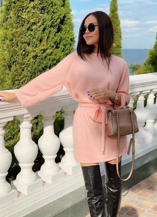 Платье женское с поясом