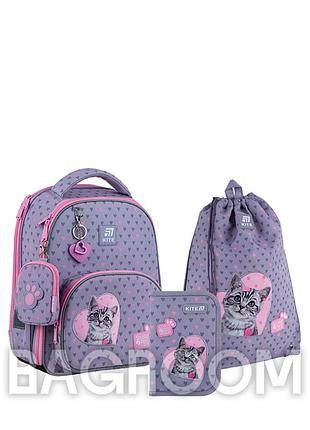 Шкільний набір kite education studio pets set_sp25-556m (рюкзак, пенал, сумка)
