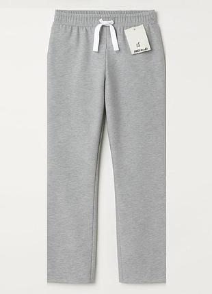 Теплі спортивні штани pepperts для дівчинки з начосом, прямий крій