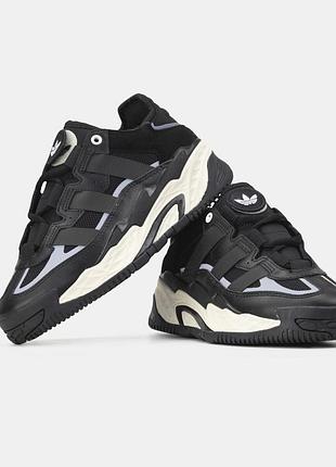 Мужские кроссовки adidas niteball black white 41-42-43-44