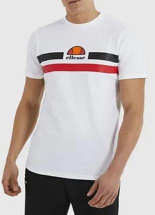 Чоловіча унікальна футболка ellesse  з великим лого оригінал