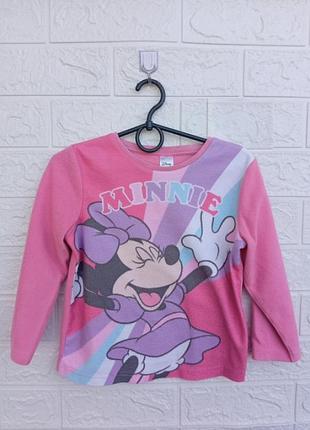 Флисовая кофта на девочку 2-3 года минные маус флиска