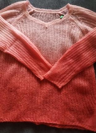 Кофта паутинка в составе шерсти