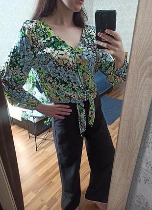 Квіткова блуза h&m