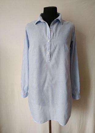 Бавовняна подовжена сорочка 100% котон h&m