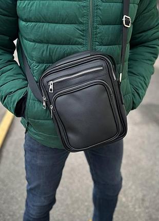 Сумка барсетка мессенджер для мужчин матовая экокожа choice