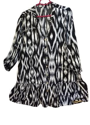 Вискозное платье-рубашка 58-60р