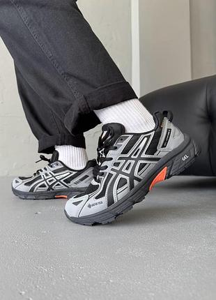 Кроссовки asics gel-venture 6 grey/black gore-tex
